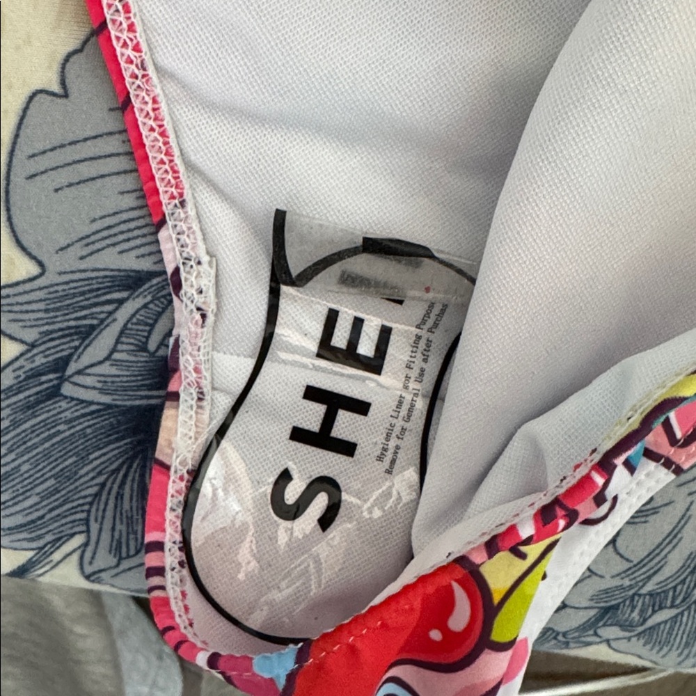 Bright Cartoon Print Bikini Bottoms - Pink Multi - Picture 5 of 6